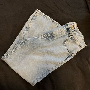 Zara cropped flair jeans